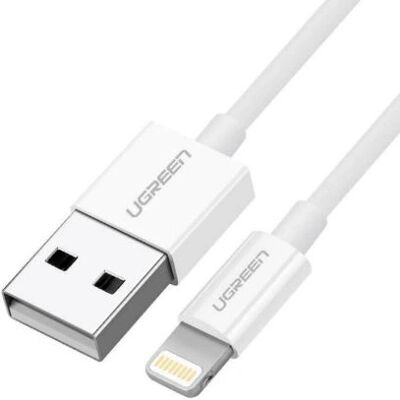Cavo Lightning a USB Ugreen bianco 2m - Carica e Dati Cavo Lightning a USB Ugreen bianco 2m - Carica e Dati