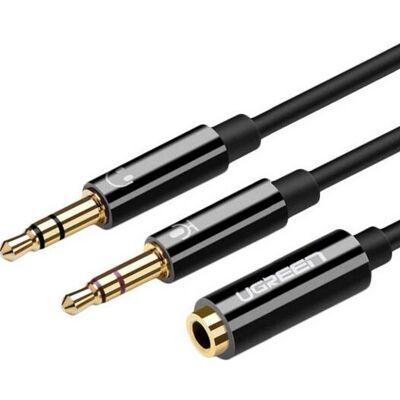 Ugreen Audiokabel - 0,2 m - 3,5mm - Schwarz Ugreen Audiokabel - 0,2 m - 3,5mm - Schwarz