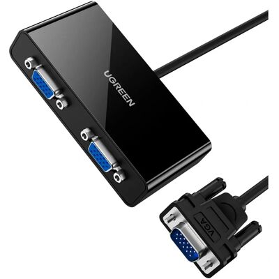 Ugreen VGA Splitter 2xVGA - 1m schwarz Ugreen VGA Splitter 2xVGA - 1m schwarz