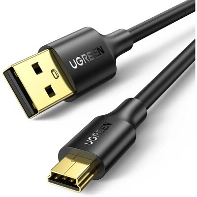 Cavo Ugreen 2m USB-A a Mini USB a 5 Pin per Trasferimento Dati e Carica Cavo Ugreen 2m USB-A a Mini USB a 5 Pin per Trasferimento Dati e Carica