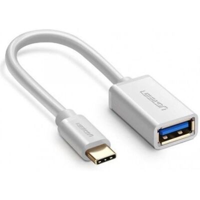 Ugreen USB-C naar USB-A OTG Adapter - Wit - Kabel & Omvormer Ugreen USB-C naar USB-A OTG Adapter - Wit - Kabel & Omvormer