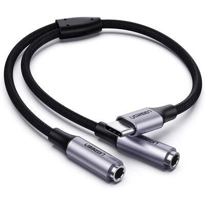 Ugreen USB-C 2x 3,5mm Audio Splitter - Kopfhöreradapter Ugreen USB-C 2x 3,5mm Audio Splitter - Kopfhöreradapter