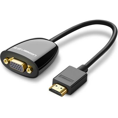 Adattatore HDMI a VGA Ugreen - No Audio - 25cm - Convertitore Video Adattatore HDMI a VGA Ugreen - No Audio - 25cm - Convertitore Video