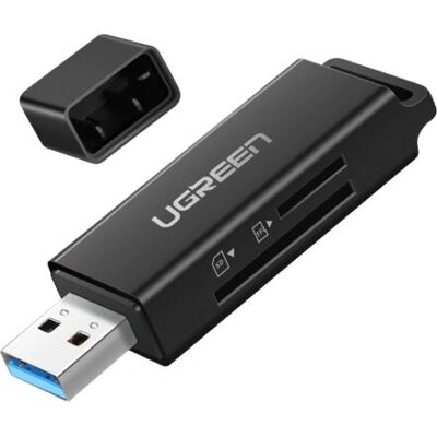 Lecteur de cartes USB noir Ugreen - Lecteur de cartes mémoire - Publicité Lecteur de cartes USB noir Ugreen - Lecteur de cartes mémoire - Publicité