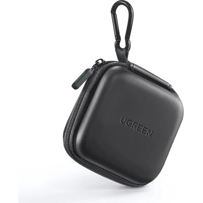 Funda para auriculares y audífonos UGREEN - Negra - Resistente al agua y a golpes Funda para auriculares y audífonos UGREEN - Negra - Resistente al agua y a golpes