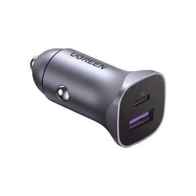 Ugreen Kétszemélyes USB autós töltő - 30W Gyors töltés Ugreen Kétszemélyes USB autós töltő - 30W Gyors töltés