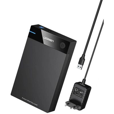 Carcasă de stocare Ugreen - Suportă HDD/SSD 2,5/3,5" USB 3.0 Negru Carcasă de stocare Ugreen - Suportă HDD/SSD 2,5/3,5" USB 3.0 Negru