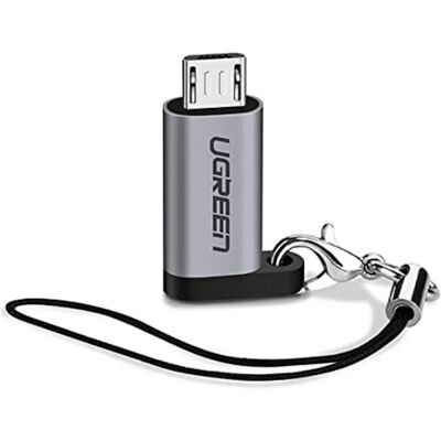 Adaptateur Ugreen USB-C vers Micro-USB - Gris - Type-C à Micro USB - Publicité Adaptateur Ugreen USB-C vers Micro-USB - Gris - Type-C à Micro USB - Publicité