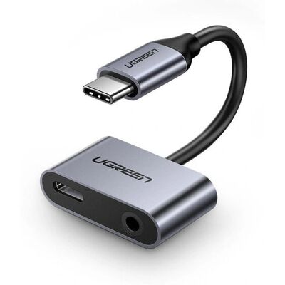 Adaptateur Ugreen USB-C vers USB-C + 3.5mm audio - Hub USB & Convertisseur audio Adaptateur Ugreen USB-C vers USB-C + 3.5mm audio - Hub USB & Convertisseur audio