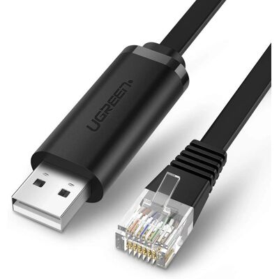Cavo console USB a RJ45 Ugreen - 1,5M - Nero Cavo console USB a RJ45 Ugreen - 1,5M - Nero