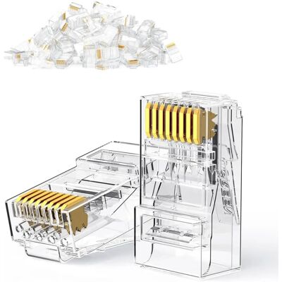 Ugreen 10x Conectori RJ45 Cat 6 - Transparent 50961 Ugreen 10x Conectori RJ45 Cat 6 - Transparent 50961