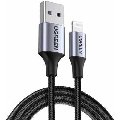 Ugreen 60156 Lightning-Kabel - 1m Schwarz Ugreen 60156 Lightning-Kabel - 1m Schwarz