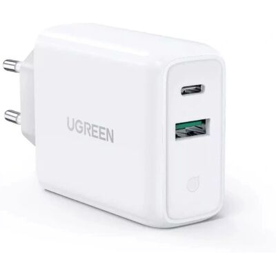 Ugreen Töltő USB-C 36W Gyors töltés - Beltéri, Univerzális, Fehér Ugreen Töltő USB-C 36W Gyors töltés - Beltéri, Univerzális, Fehér
