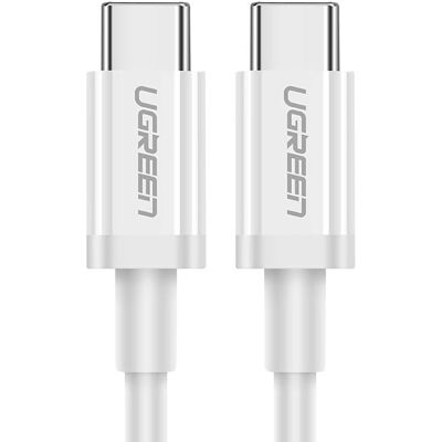 Ugreen US264 Wit 1,5m USB-C Kabel - Snelladen & Dataoverdracht Ugreen US264 Wit 1,5m USB-C Kabel - Snelladen & Dataoverdracht
