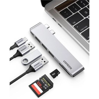 Ugreen 60560 Sølv Laptop Docking Station USB-C Ugreen 60560 Sølv Laptop Docking Station USB-C