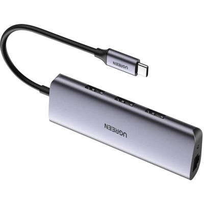 Ugreen 60718 Podstawka do laptopa - USB-C, Ethernet, Szary Ugreen 60718 Podstawka do laptopa - USB-C, Ethernet, Szary