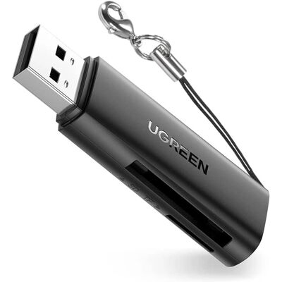 Ugreen Marca Lettore di Schede 2-in-1 USB 3.0 SD Micro SD - Nero Ugreen Marca Lettore di Schede 2-in-1 USB 3.0 SD Micro SD - Nero