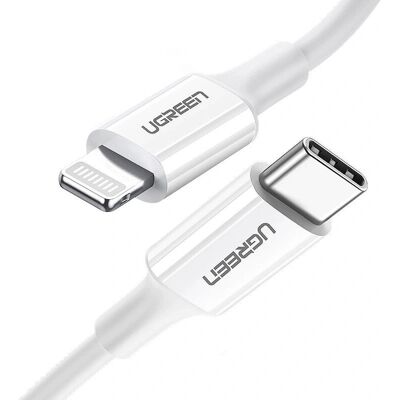 Ugreen Model US171 - Zwart USB-C Lightning Kabel - 20W 3A Ugreen Model US171 - Zwart USB-C Lightning Kabel - 20W 3A