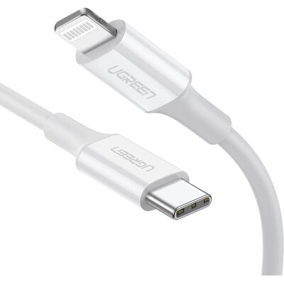 Ugreen 6957303867493 2m Lightning till USB Type C2 Kabel Vit - Kabel Ugreen 6957303867493 2m Lightning till USB Type C2 Kabel Vit - Kabel