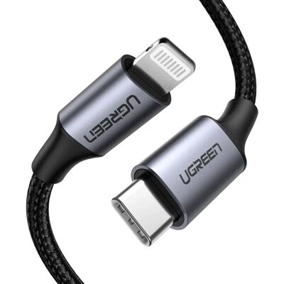 Ugreen Modell 60759 Snabbladdande Nylon USB-C Lightning Kabel - 1m Ugreen Modell 60759 Snabbladdande Nylon USB-C Lightning Kabel - 1m