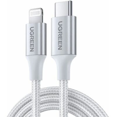 Ugreen 70525 Lightning Kabel - 2m Zilver Ugreen 70525 Lightning Kabel - 2m Zilver