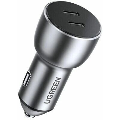 Caricatore auto Ugreen Dual USB-C - 36W, Grigio Caricatore auto Ugreen Dual USB-C - 36W, Grigio