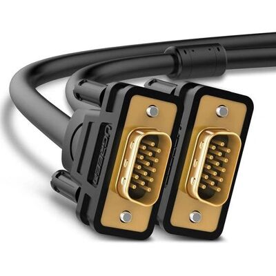 Câble VGA Ugreen VG101 - FullHD, 3m, Noir - VGA Câble VGA Ugreen VG101 - FullHD, 3m, Noir - VGA