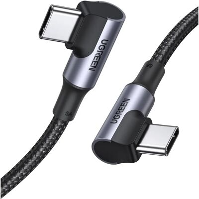 Ugreen USB-C 2m Kątowy Kabel 100W - Czarny - USB-C Kabel Ugreen USB-C 2m Kątowy Kabel 100W - Czarny - USB-C Kabel