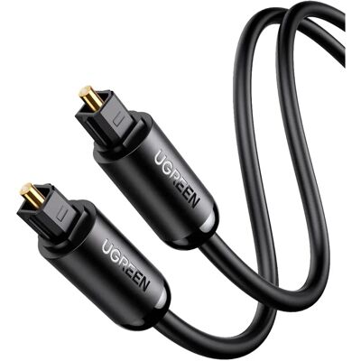 Ugreen Toslink Optisches Digital Audio Kabel - 1m Schwarz - Audiokabel Ugreen Toslink Optisches Digital Audio Kabel - 1m Schwarz - Audiokabel