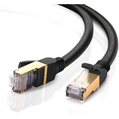 Ugreen NW107 Ethernetkabel - 3m, Schwarz, Cat7 STP Ugreen NW107 Ethernetkabel - 3m, Schwarz, Cat7 STP