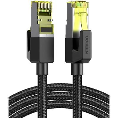 Câble réseau UGREEN NW150 - 2m F/FTP Cat.7 RJ45 Noir - Publicité Câble réseau UGREEN NW150 - 2m F/FTP Cat.7 RJ45 Noir - Publicité