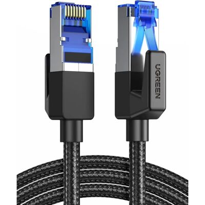 Cabo Ethernet Ultra Rápido CAT 8 UGREEN - 40Gbps - 2000MHz - RJ45 Pleto Cabo Ethernet Ultra Rápido CAT 8 UGREEN - 40Gbps - 2000MHz - RJ45 Pleto