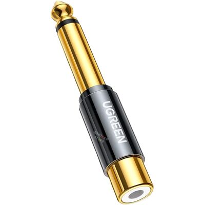 Ugreen Audio Adapter - 6,5mm zu RCA Gold - Kompakt Hi-Fi Ugreen Audio Adapter - 6,5mm zu RCA Gold - Kompakt Hi-Fi