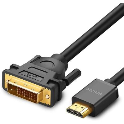 Ugreen DVI-zu-HDMI Kabeladapter - Schwarz Ugreen DVI-zu-HDMI Kabeladapter - Schwarz