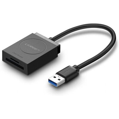 Ugreen SD/microSD Kartenleser USB 3.0 Schwarz Ugreen SD/microSD Kartenleser USB 3.0 Schwarz