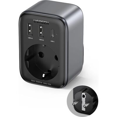 Încărcător universal pentru dispozitive mobile Ugreen 90613 - Negru Încărcător universal pentru dispozitive mobile Ugreen 90613 - Negru