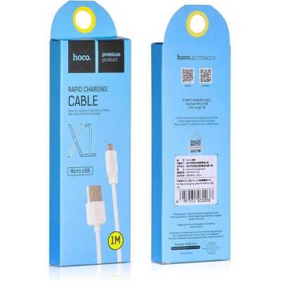 Hoco X1 USB-Kabel - 1m - Weiß - USB 2.0 Hoco X1 USB-Kabel - 1m - Weiß - USB 2.0