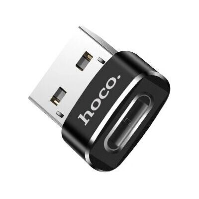 Hoco UA6 USB-C zu USB-A Adapter - Schwarz Hoco UA6 USB-C zu USB-A Adapter - Schwarz