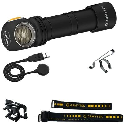 Armytek Wizard C2 v4 Kopflampe - 1120 Lumen, Warm, USB, Multifunktional Armytek Wizard C2 v4 Kopflampe - 1120 Lumen, Warm, USB, Multifunktional