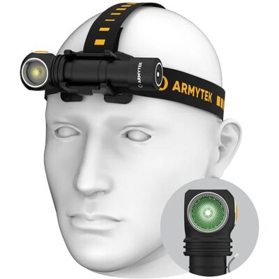 Armytek Wizard C2 Wg Magnet USB Warme & Grüne Kopflampe - Taschenlampe Armytek Wizard C2 Wg Magnet USB Warme & Grüne Kopflampe - Taschenlampe