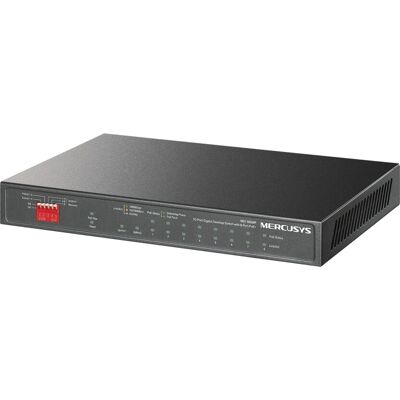 Mercusys MS110GMP - 10-Port Gigabit Switch - PoE - Schwarz Mercusys MS110GMP - 10-Port Gigabit Switch - PoE - Schwarz
