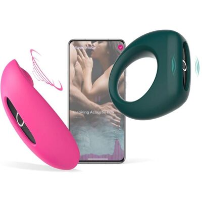 Ensemble de Vibromasseurs pour Couples Magic Motion Candy & Dante II Ensemble de Vibromasseurs pour Couples Magic Motion Candy & Dante II