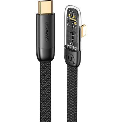 USAMS Lightning Kabel - Iceflake Serie - 2m - Schwarz - Ladedosekabel USAMS Lightning Kabel - Iceflake Serie - 2m - Schwarz - Ladedosekabel