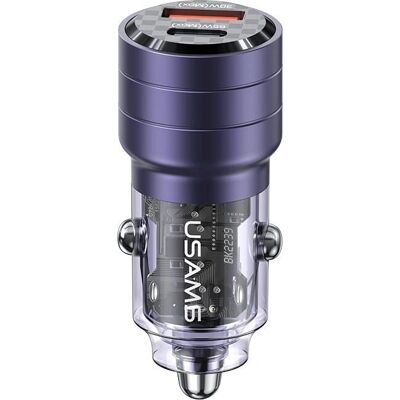 Adaptateur Auto Usams C36 - Charge rapide 95W Adaptateur Auto Usams C36 - Charge rapide 95W