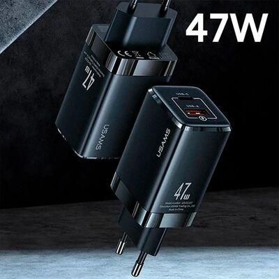 Usams Modell CC137TC02 - Schnellladegerät mit Quick Charge 4.0+ Usams Modell CC137TC02 - Schnellladegerät mit Quick Charge 4.0+