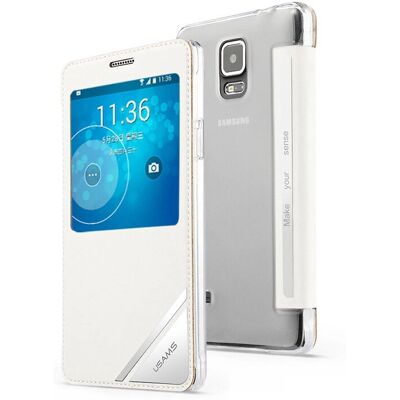 USAMS 6958444992259 Weiß Flip Case für Samsung Galaxy Note 4 USAMS 6958444992259 Weiß Flip Case für Samsung Galaxy Note 4
