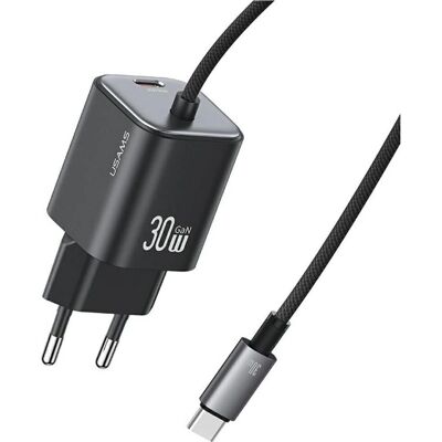 Usams Musta JC Sarja CC264 30W GaN Mini Laturi Usams Musta JC Sarja CC264 30W GaN Mini Laturi