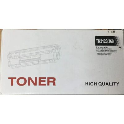 Toner Noir Brother TN2120 - Haute Capacité - 2600 Pages - Publicité Toner Noir Brother TN2120 - Haute Capacité - 2600 Pages - Publicité