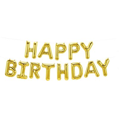 Teknikproffset - Happy Birthday - 40cm - Kulta - Balloon Teknikproffset - Happy Birthday - 40cm - Kulta - Balloon