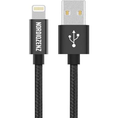 NORDIQZENZ Lightning Kaapeli - 50cm, Musta - Kaapeli NORDIQZENZ Lightning Kaapeli - 50cm, Musta - Kaapeli